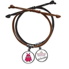 Imagem de DIYthinker Pulseira de couro com corrente de mão e monstro rosa do universo e alienígena