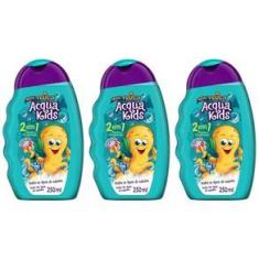 Imagem de Acqua Kids Tutti Frutti Shampoo Infantil 2em1 250ml (Kit C/03)