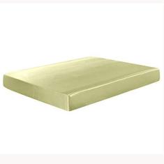 Imagem de Lençol Avulso Com Elástico Casal Padrão Cetim Seda Pérola