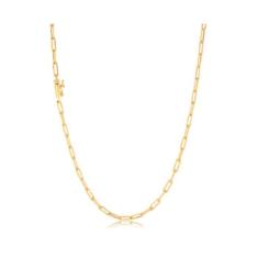 Imagem de Cordão Banhado A Ouro 18K Cadeado 3Mm Super Luxo