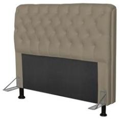 Imagem de Cabeceira Paris Para Cama Box Casal 140 cm Paris Corano Areia - JS Móveis