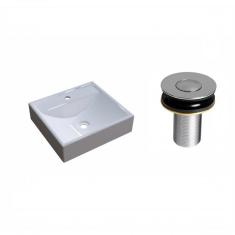 Imagem de Kit Cuba Q39 Com Válvula Click Botão 1 Pol. Compace Bege