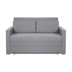 Imagem de Sofá Cama Castor Casal Salerno Max Suede Cinza 2 Lugares