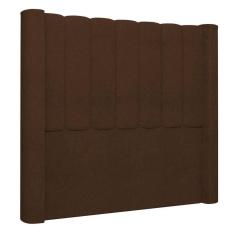 Imagem de Cabeceira Casal Cama Box 140cm Claire I02 Bouclê Marrom Mpozenato