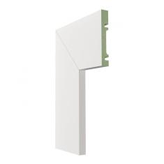 Imagem de Guarnição de MDF 10cm x 15mm x 2,40m Liso Moldufama 1001 Branco