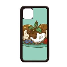 Imagem de Bola de sorvete de chocolate e morango para iPhone 12 Pro Max Capa para Apple Mini Mobile Case