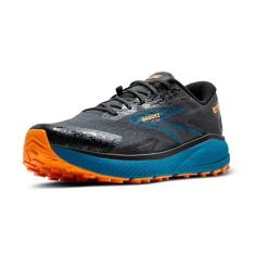 Imagem de Brooks Tênis masculino Divide 5, ébano/azul mosaico/laranja, 41