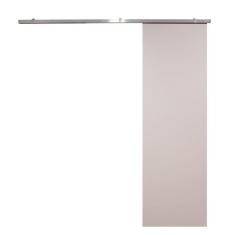 Imagem de Porta De Correr Branco Prime Com Kit Alumínio Cinza Claro - 210x70