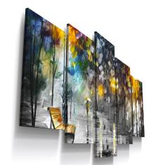 Imagem de Quadros Decorativos Bosque Paisagem Sala Quarto