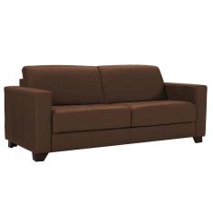 Imagem de Sofá 2 Lugares Estocolmo 155cm Couro Caramelo - Gran Belo