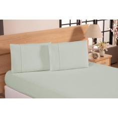 Imagem de Jogo De Lençol Solteiro 02 Peças Ponto Palito Percal 100% Algodão 200