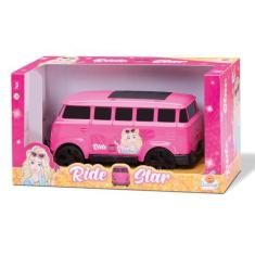 Imagem de Brinquedo Kombi Rosa Carrinho Perua Ride Star Pink Meninas - Orange To