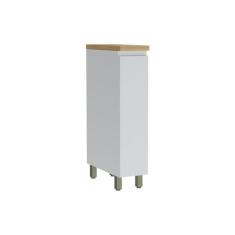 Imagem de Balcão de Cozinha Rainha Porta Tempero 1 Porta c/Tampo 20cm Branca/Nat