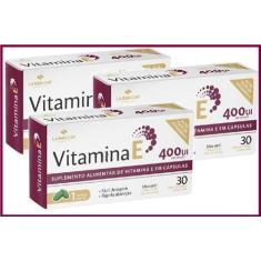 Imagem de Kit Com 3 Vitamina E 400Ui 30 Cápsulas Soft Gel - La San Day