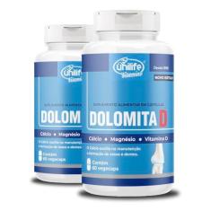 Imagem de Kit 2 Dolomita com Vitamina D 60 cápsulas Unilife