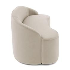 Imagem de Sofá 5 Lugares Para Sala De Estar Living 300cm Theo D06 Veludo Creme -