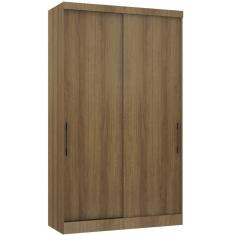 Imagem de Guarda Roupa Modulado 134,50cm 2 Portas De Correr Paris Luciane Móveis Avelã Pf Com Avelã Pf