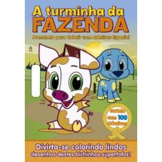 Imagem de Livro de Colorir A Turminha da Fazenda com 100 Adesivos
