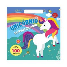 Imagem de Livro - Supercolorir - Unicórnio: Crie e Encante com Mais de 100 Adesi
