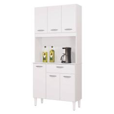 Imagem de Cozinha Kit Cassia 6 Portas Branco - Poquema