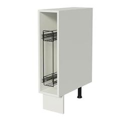 Imagem de Balcão Porta-temperos Madesa para Cozinha Lux, Glamy e Stella 20 x 60 cm (sem Tampo) - Branco