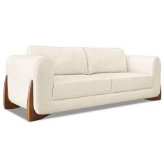 Imagem de Sofá 2 Lugares 1,80m Lottus Natural Pés Castanho-Pallazio