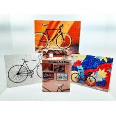 Imagem de Kit Quebra-Cabeça Bicicletas Reabilitação Cognitiva Para Idosos 24 Peç