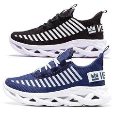 Imagem de Kit 2 Tenis Masculino feminino unissex Oldsen jaguar corrida academia caminhada