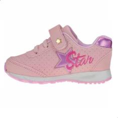 Imagem de Tênis Infantil Menina Feminino Rosa Star Calce Fácil - 20.063-005 - Cl