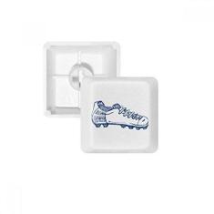 Imagem de Kit de atualização para jogos com teclado mecânico PBT com desenho de futebol azul