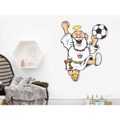 Imagem de Adesivo de parede futebol time paulista mascote brasão