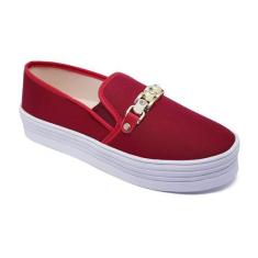 Imagem de Tênis Feminino Slip On Plataforma Sapatilha Sola Alta K118 - Fabricata