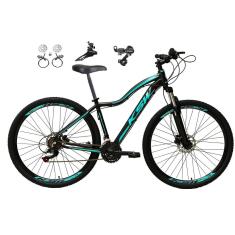 Imagem de Bicicleta aro 29 Ksw Mwza Feminina  24v Câmbios Shimano Freios Hidráulicos Garfo com Suspensão-Feminino