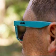 Imagem de Óculos de Sol HUPI Brile Armação Verde Água Lente Roxa Espelhada