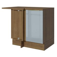 Imagem de Balcão De Canto 1PTA Rustic/Cinza Lux Madesa Rustic/Cinza