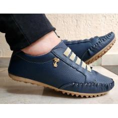 Imagem de Tenis feminino mocatenis confort elastico - Hma shoes, Azul, 35