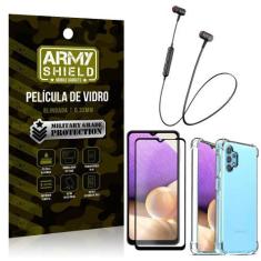 Imagem de Fone Bluetooth Hs-615 Samsung A32 5G + Capinha Anti Impacto + Película