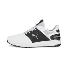 Imagem de PUMA Golf Tênis de golfe masculino Ignite Elevate, Puma branco-puma preto metálico prata, 39