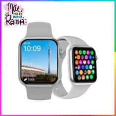 Imagem de Relogio Smartwatch Presente Super Mãe Feminino Preto Serie 9 Branco Wh