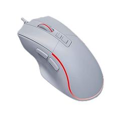Imagem de JUSHZ Mouse de computador para laptop USB com fio dispositivo apontador de mouse design ergonômico leve portátil sem som rolagem ao toque mouse óptico silicone rolo antiderrapante uso no escritório
