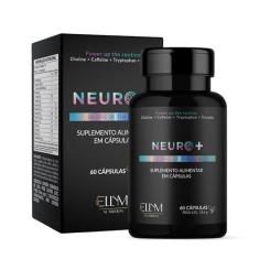Imagem de Neuro+ 60 Capsulas ELLYM NUTRITION Nootropicos Multivitaminico Foco Cafeina Magnesio Triptofano Taurina B12 Tirosina Colina