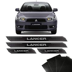 Imagem de Kit Soleira Diamante Lancer 2012/2019 Com Protetor De Porta Black Over