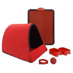 Imagem de Kit Cachorro Gato Cama Caminha Iglu Sanitário Brinquedo Médio - Supri