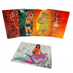 Imagem de Kit Quebra-Cabeça Infantil Educativo Folclore 16 peças