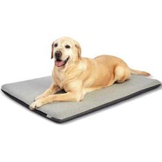 Imagem de Panku Cama grande para cães de 91,4 cm, almofada de caixa para cães, tapete durável lavável à prova d'água, cama macia de espuma viscoelástica respirável para uso ao ar livre, cama ortopédica calmante