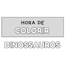 Imagem de LIVRO DE DINOSSAUROS PARA COLORIR