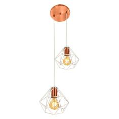 Imagem de Pendente Diamante Aramado Duplo  Com Cobre Esplêndido