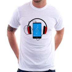 Imagem de Camiseta Headphone Smartphone - Foca Na Moda