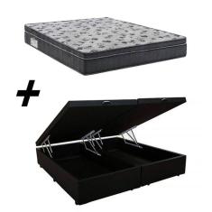 Imagem de Cama Box Baú Queen + Colchão Ortobom Iso 1.0.0 Ortopillow D33 68x158x198