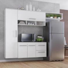 Imagem de Cozinha Compacta Lua 4 Portas 2Gav - Quarta Divisão Móveis